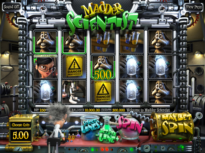 Madder-Scientist-Interface on betFIRST Casino