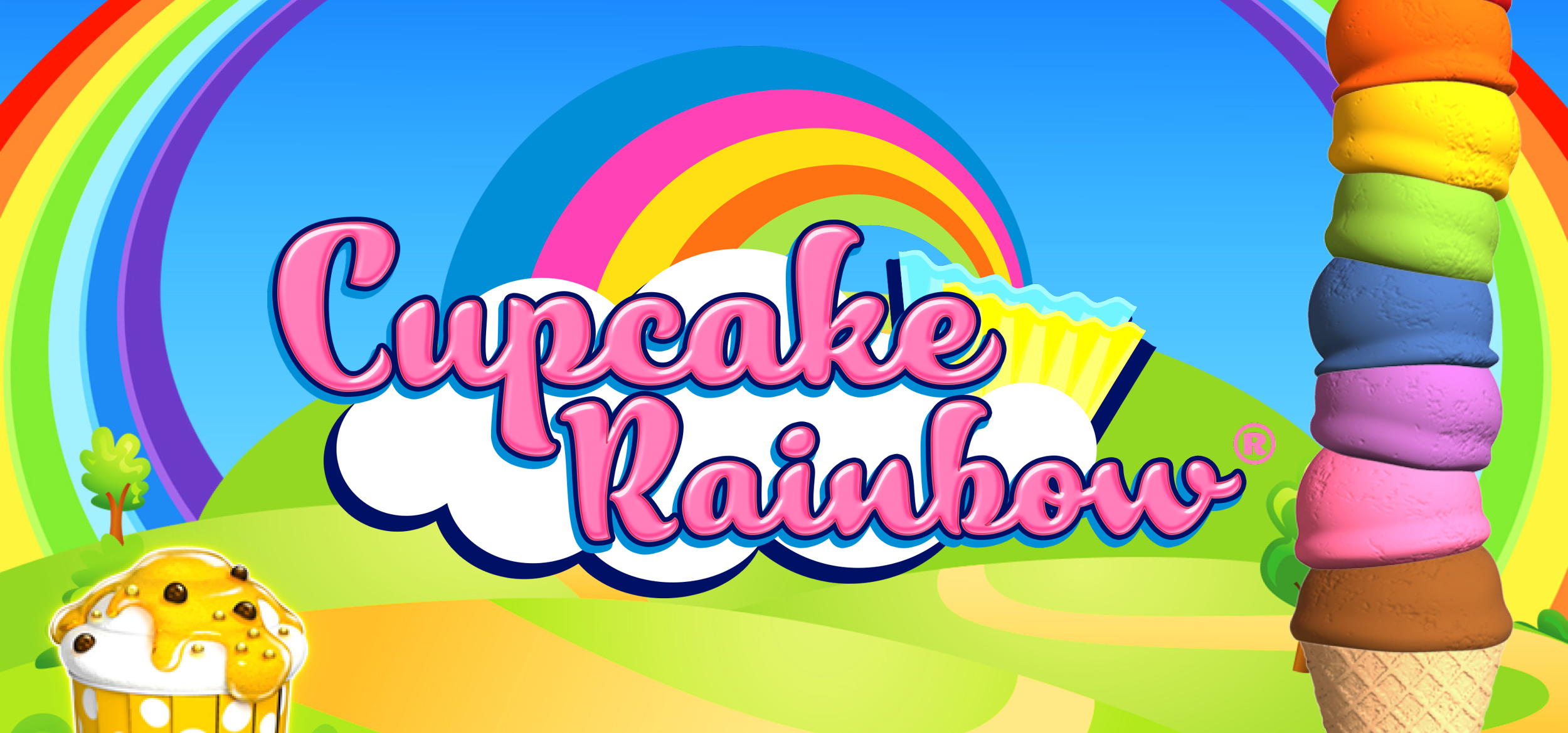Get a real sugar rush by playing Cupcake Rainbow by Gaming1 on betFIRST Casino