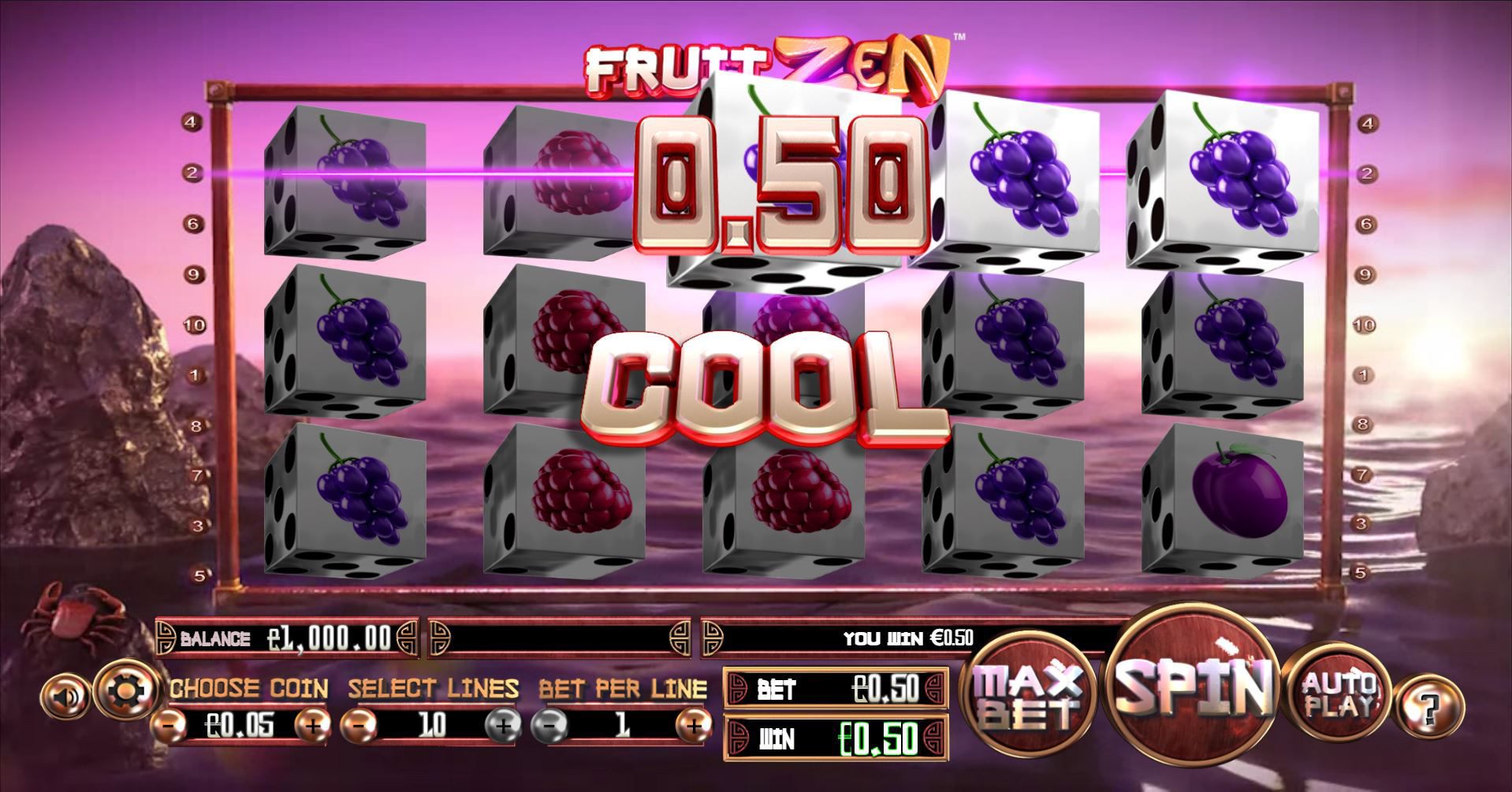 Fruit Zen - Interface