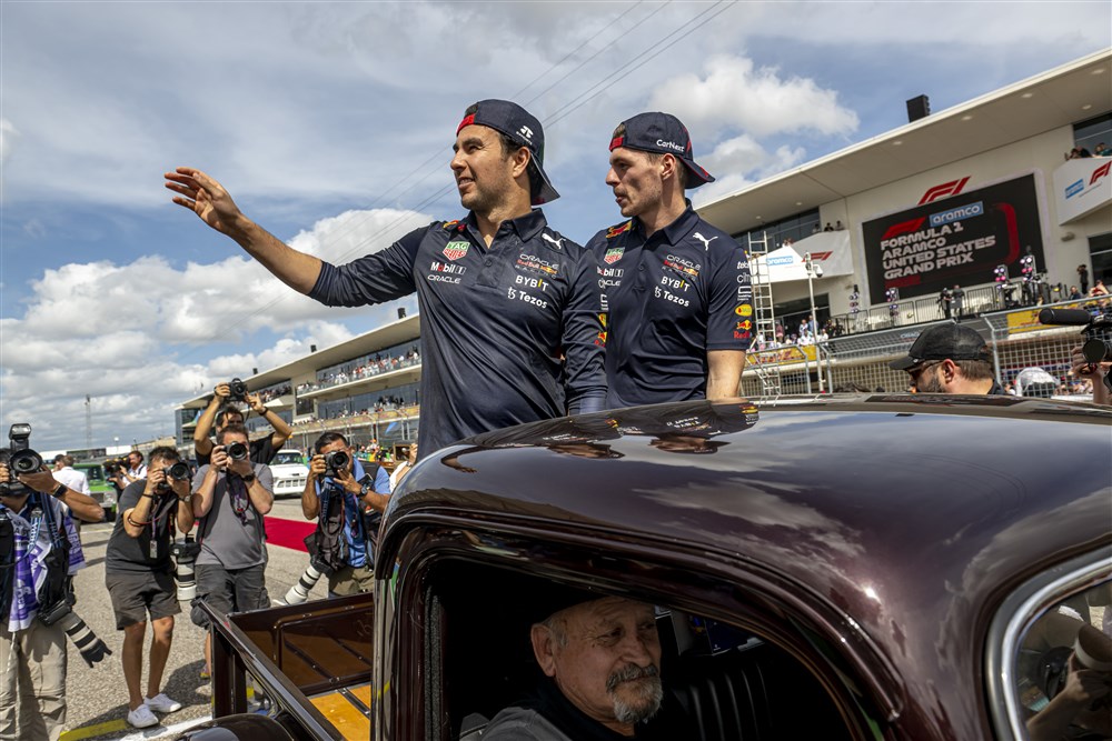 Formule 1_Red Bull_Max Verstappen en Sergio Checo Perez