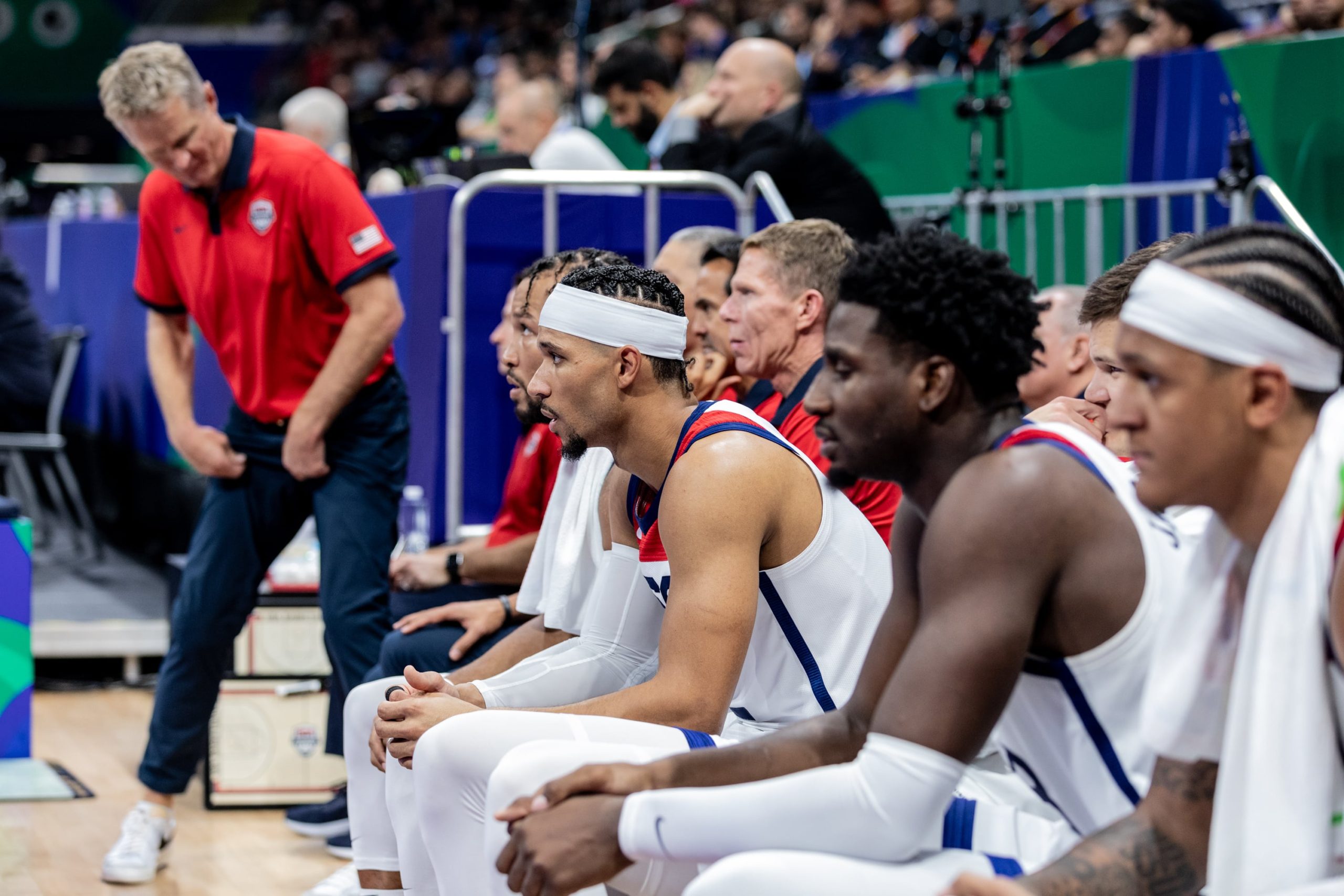Josh Hart met team USA tijdens het FIBA wereldkampioenschap basketbal
