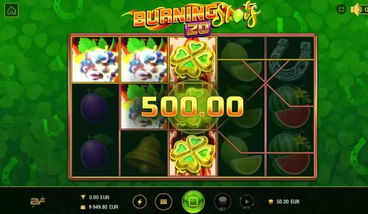 Burning Slots 20 Dice Winnings